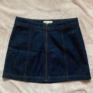 Altar’d State Denim Skirt with front zipper